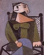 pablo picasso woman in an armcbair oil painting artist